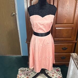 50’s inspired Elegant Pink Blush Lace Formal Dress